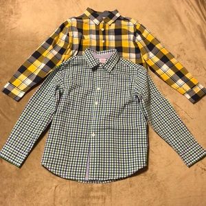 2 Gymboree long sleeve boys shirts